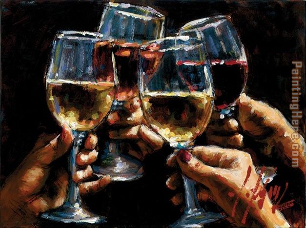 Red White and Rose III painting - Fabian Perez Red White and Rose III art painting